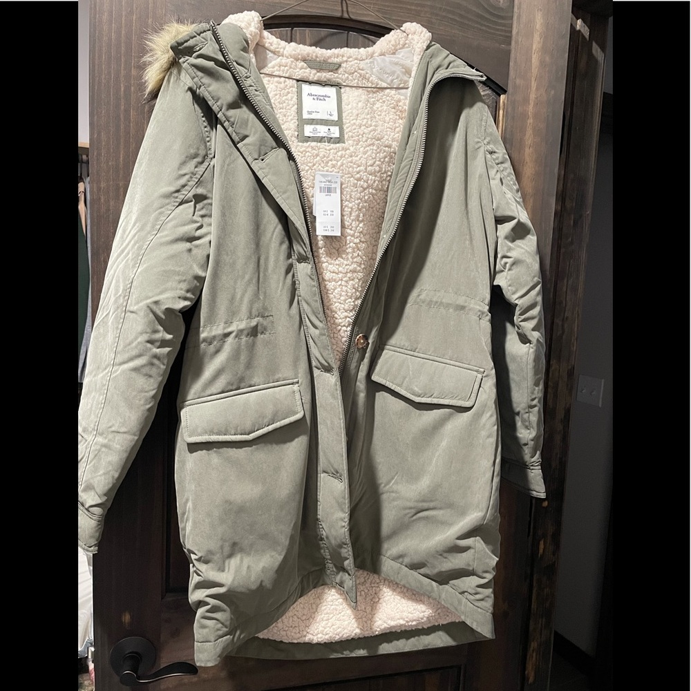 Sherpa-Lined Military Parka